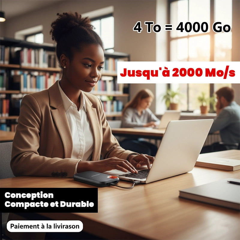 SDisk™ 4 Téraoctets – Stockage Ultra-Rapide, Compact et Fiable