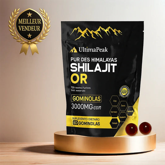 UltimaPeak™ Shilajit Gold – Force & Vitalité Pure de l’Himalaya